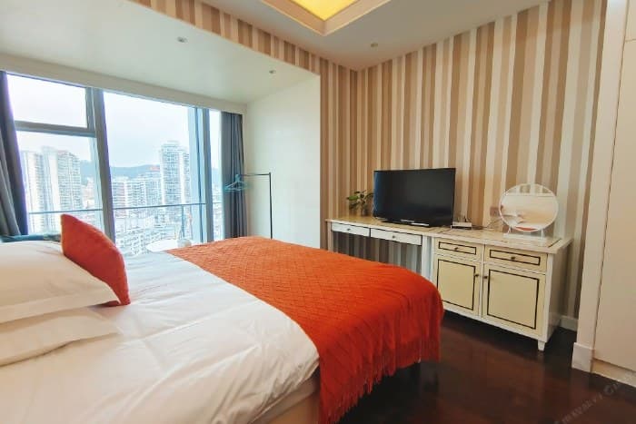 One-bedroom serviced apartment for rent in the Xiamen University area | View from Tianxi Seaview Apartment (Shimao Twin Towers Branch)