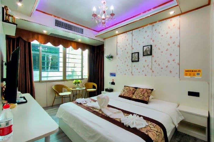Enjoy a romantic king room