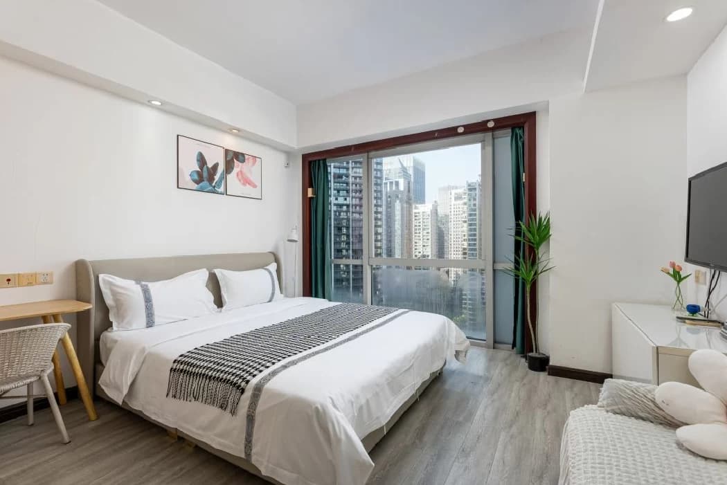 One-bedroom serviced apartment for rent in Zhujiang New Town/Guangdong Provincial Museum | Huaman Hampton Apartment (Guangzhou Zhujiang New Town Metro Station Branch)