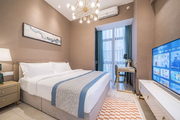 One-bedroom serviced apartment for rent in Huaqiangbei commercial district | Zunxiang International Apartment (Shenzhen Huaqiangbei Yannan Metro Station Branch)