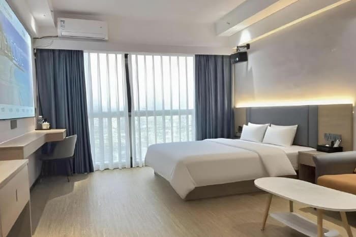 Standard 1-bedroom hotel room for rent in Pazhou Convention and Exhibition Center/Guangzhou Tower/Kecun | Yuejianghui Apartment (Guangzhou International Financial City Yuancun Metro Station Branch)