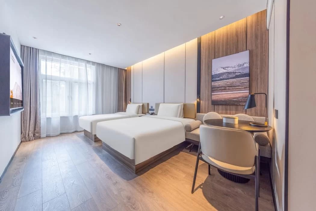 Standard 1-bedroom hotel room for rent on the Bund | Atour X Hotel near Nanjing East Road Metro Station on the Bund, Shanghai