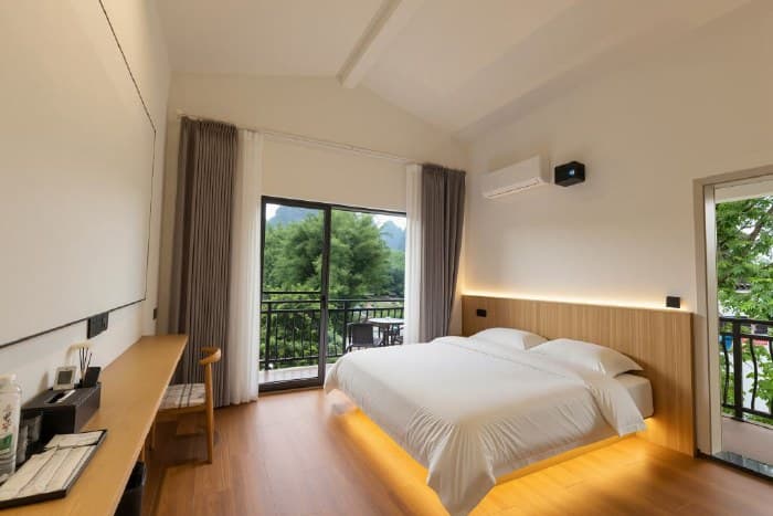 One-bedroom apartment for rent in Yulong River National Tourist Resort | Jijian Qingshan Homestay (Yangshuo Shili Gallery Yulong River Scenic Area Branch)