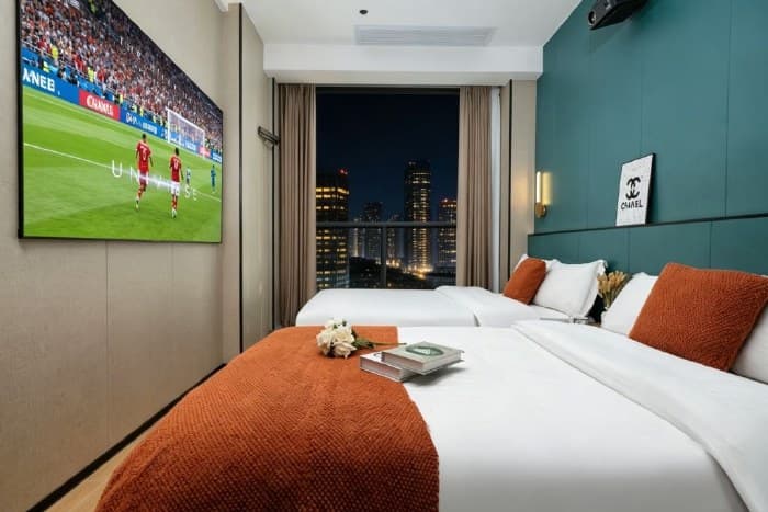 1-Bedroom Hotel-Style Apartment for Rent in Tianbei/Shuibei Jewelry City | Shenzhen Vista·Skyline Audio-Visual Residence (Shuibei Jewelry City Honghu Metro Station Branch)