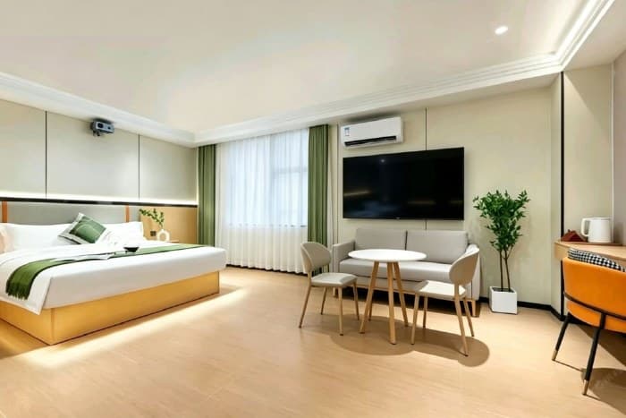 Standard 1-bedroom hotel room for rent in Baiyun Huangshi/Tongdewei area | Yiju City View Hotel (Jiangxia Metro Station Design Capital Branch)
