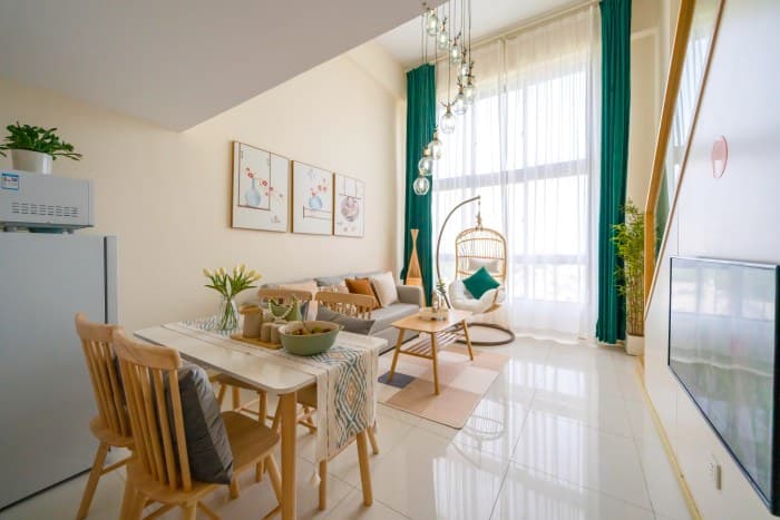 Qingpu Zhujiajiao/Dongfanglvzhou Entire Duplex 1-Bedroom Apartment for Rent | Chengchengjia Apartment No. 1