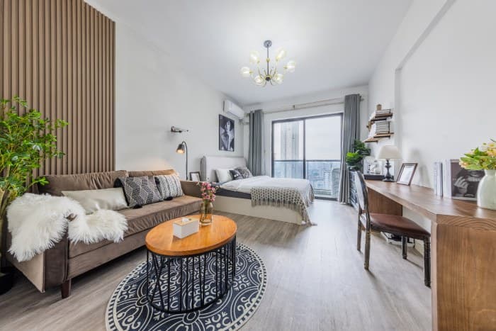 One-bedroom apartment for rent in Zhujiang New Town/Provincial Museum | Loulan Apartment Homestay