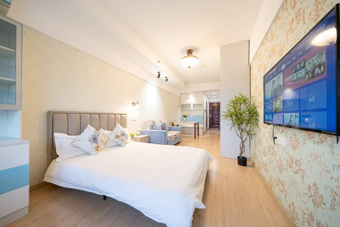One-bedroom apartment for rent in Gucun Park area | YuMei Homestay (operation services available in Jiangsu, Zhejiang and Shanghai)