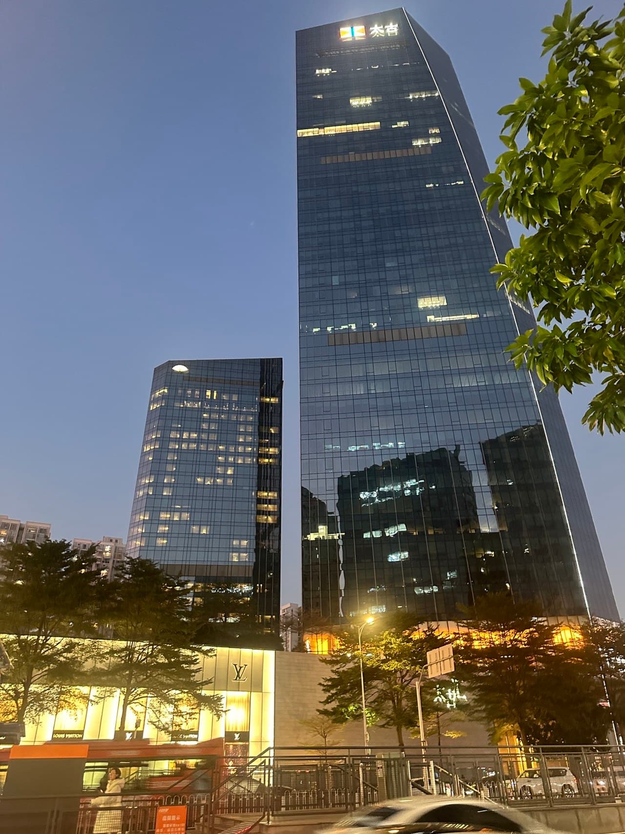 Near the business district, no worries about food.