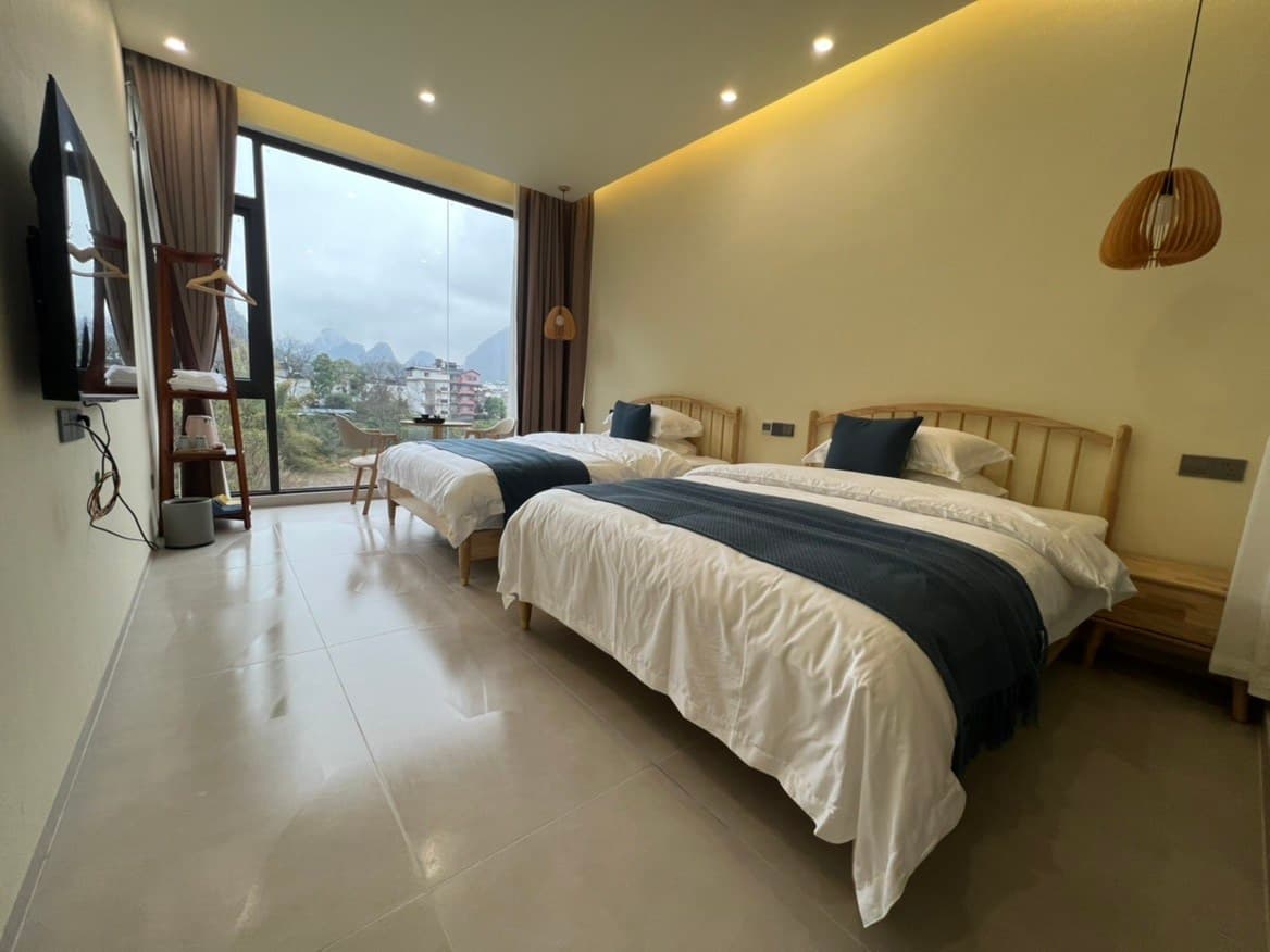 Twin Room near Yulong River