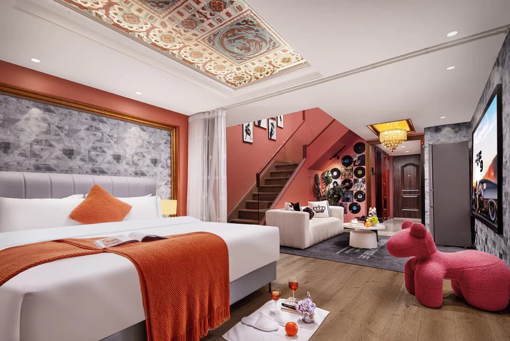 Two-bedroom duplex apartment for rent in the Sanlitun/Workers' Stadium/Dongzhimen area | Siye Apartment (Sanlitun/Workers' Stadium Branch)