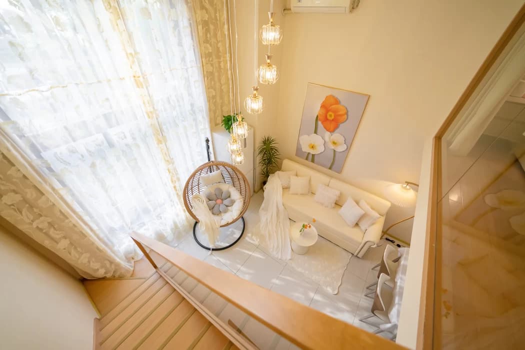 Qingpu Zhujiajiao/Dongfanglvzhou Entire Duplex 1-Bedroom Apartment for Rent | Chengchengjia Apartment No. 1