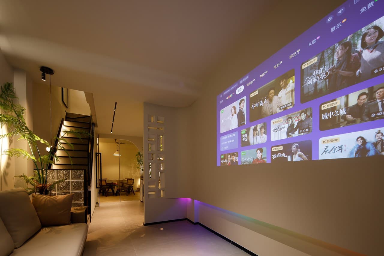 The home theater and card room are fully equipped with entertainment facilities.