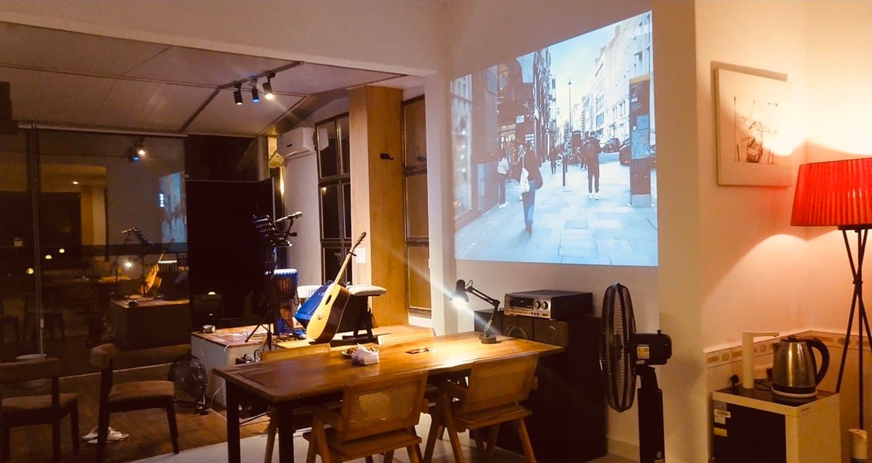 With projector