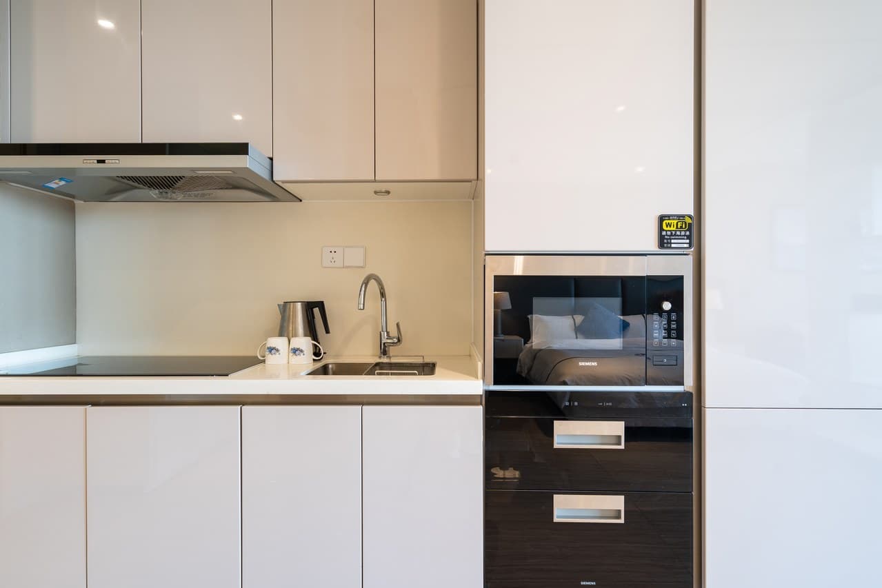 There is a kitchen