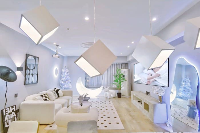 3-Bedroom Standard Apartment for Rent in Jiefangbei/Hongyadong | Luxury Riverside B&B with Bluedish Colors in Jiefangbei