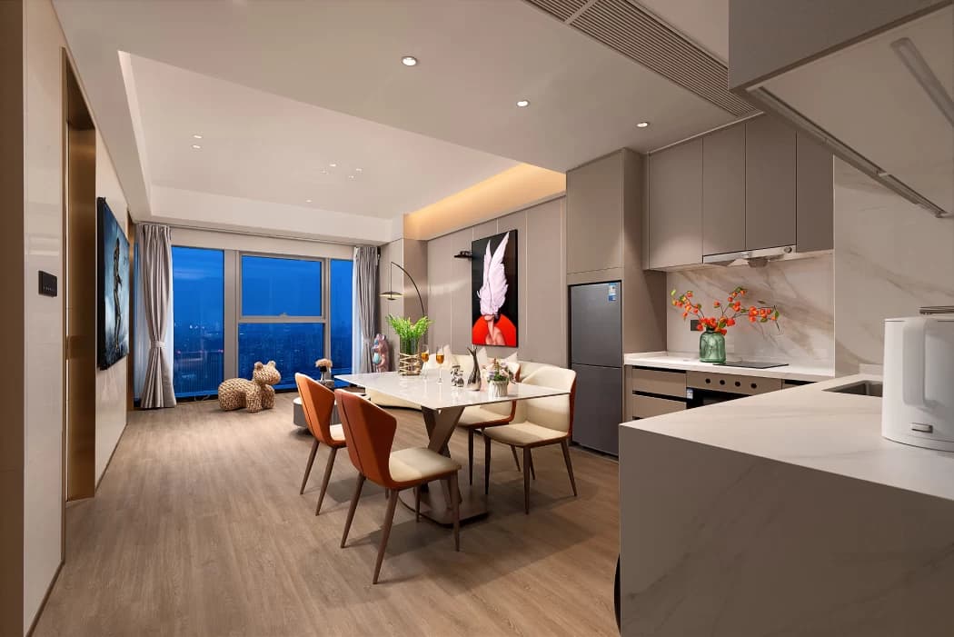 2-Bedroom Serviced Apartment for Rent Near Financial City/Twin Towers | Xi Hui Joyful Song Mansion