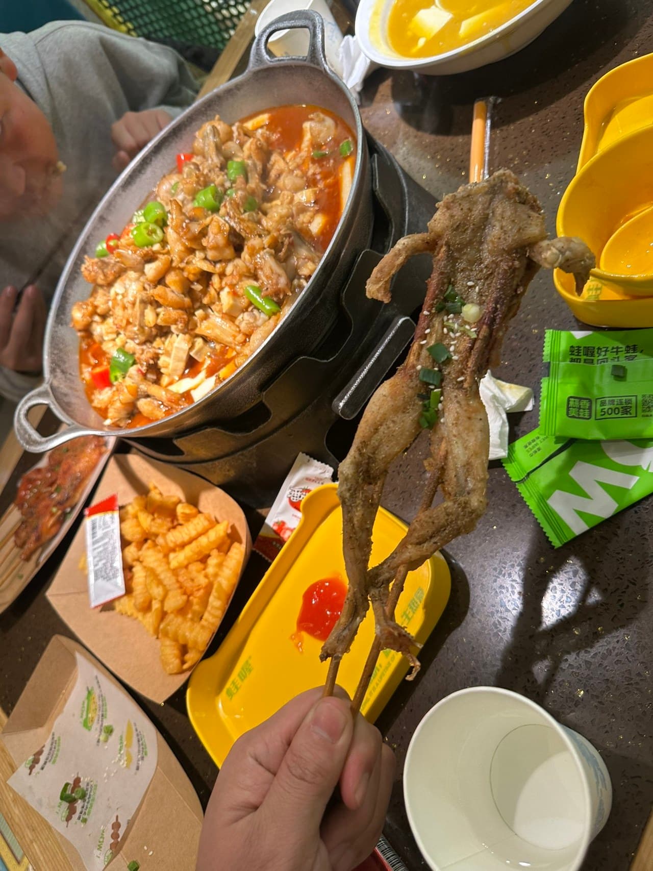 Near the business district, dining options are plentiful.