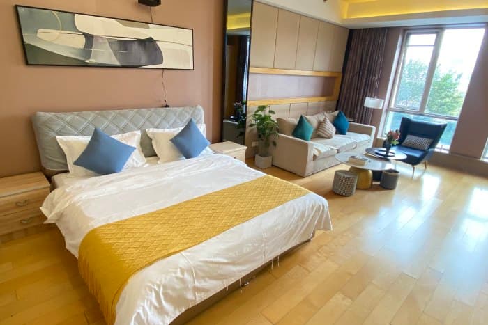 One-bedroom serviced apartment for rent in the Sanlitun/Workers' Stadium/Dongzhimen area | Sun Wukong's Water Curtain Cave