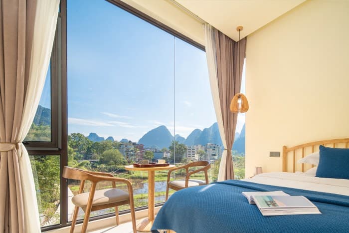 One-bedroom guesthouse for rent in Songcheng Eternal Love Scenic Area | Mufeng Courtyard, Yangshuo