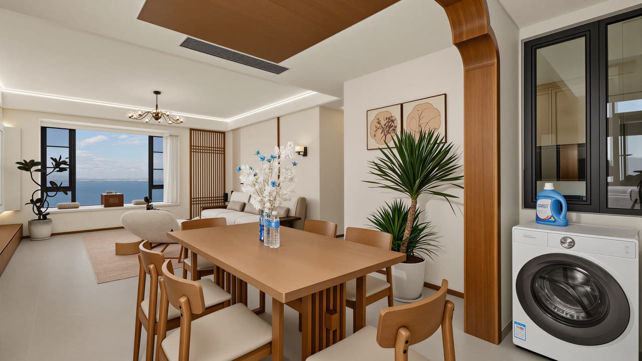 Song-style ocean view penthouse, directly facing Cangshan Mountain and Erhai Lake.