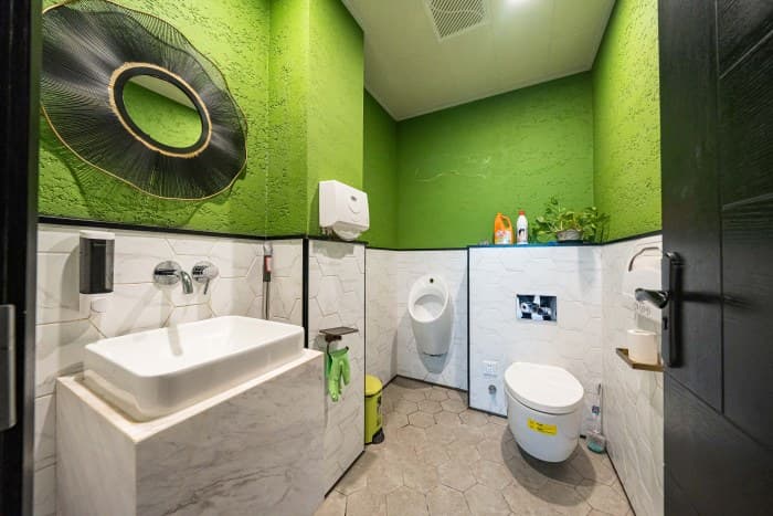 First floor restroom