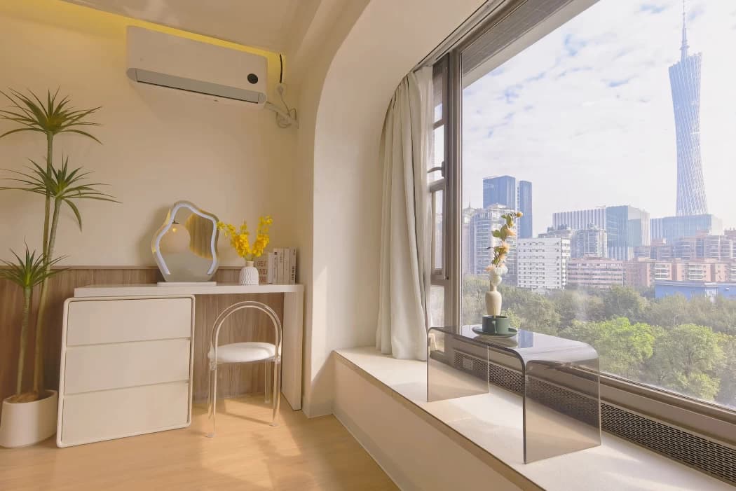 Zhujiang New Town/Provincial Museum Entire Hotel-Style Apartment for Rent (1 Bedroom) | Towerside International Apartment/Floating Light and Sound Audio-Visual Residence