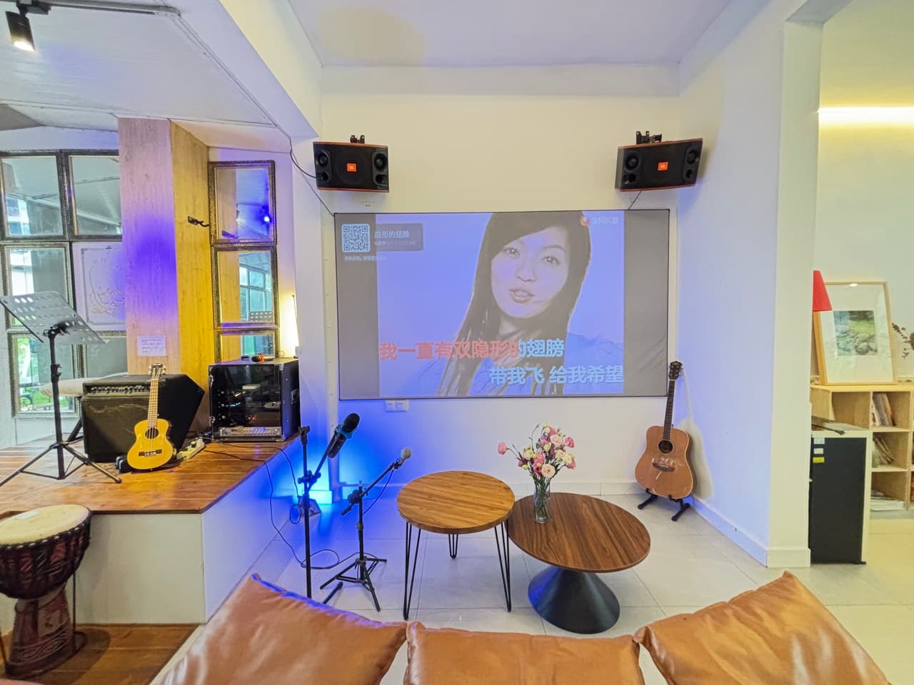With projector