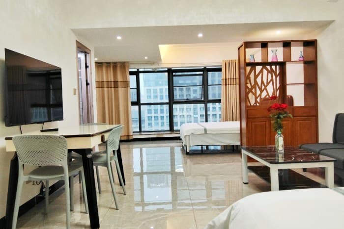 Bedroom panoramic view
