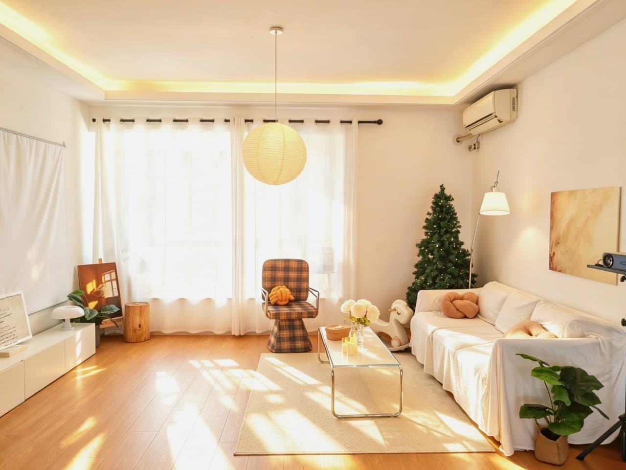 180 square meter large apartment with 5 bedrooms, 3 bathrooms and 2 living rooms