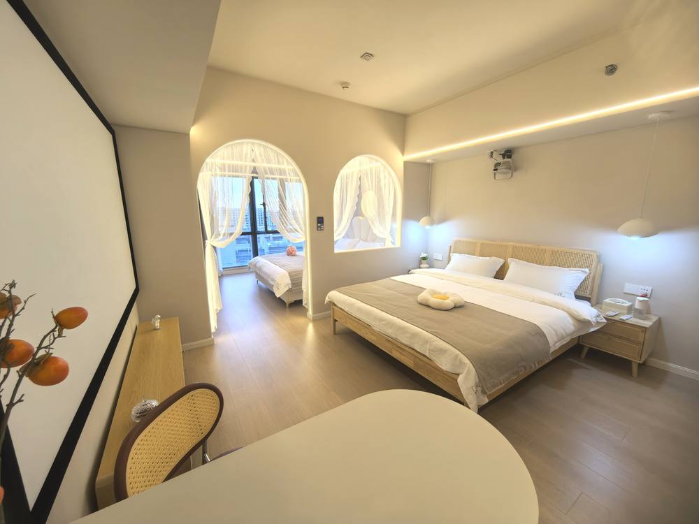 Smart twin room near Hongqiao and Jiangqiao Wanda