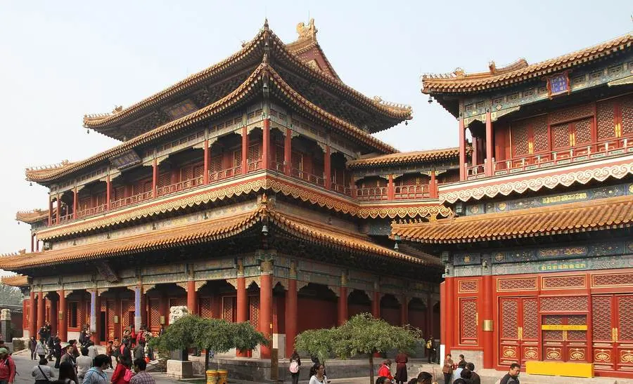 Lama Temple architecture in Beijing