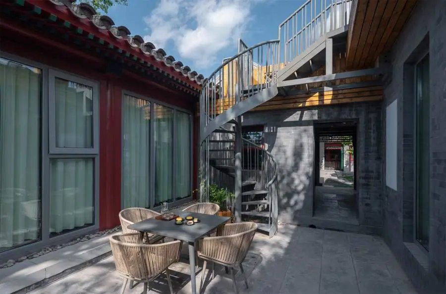 Courtyard of a Beijing hutong home