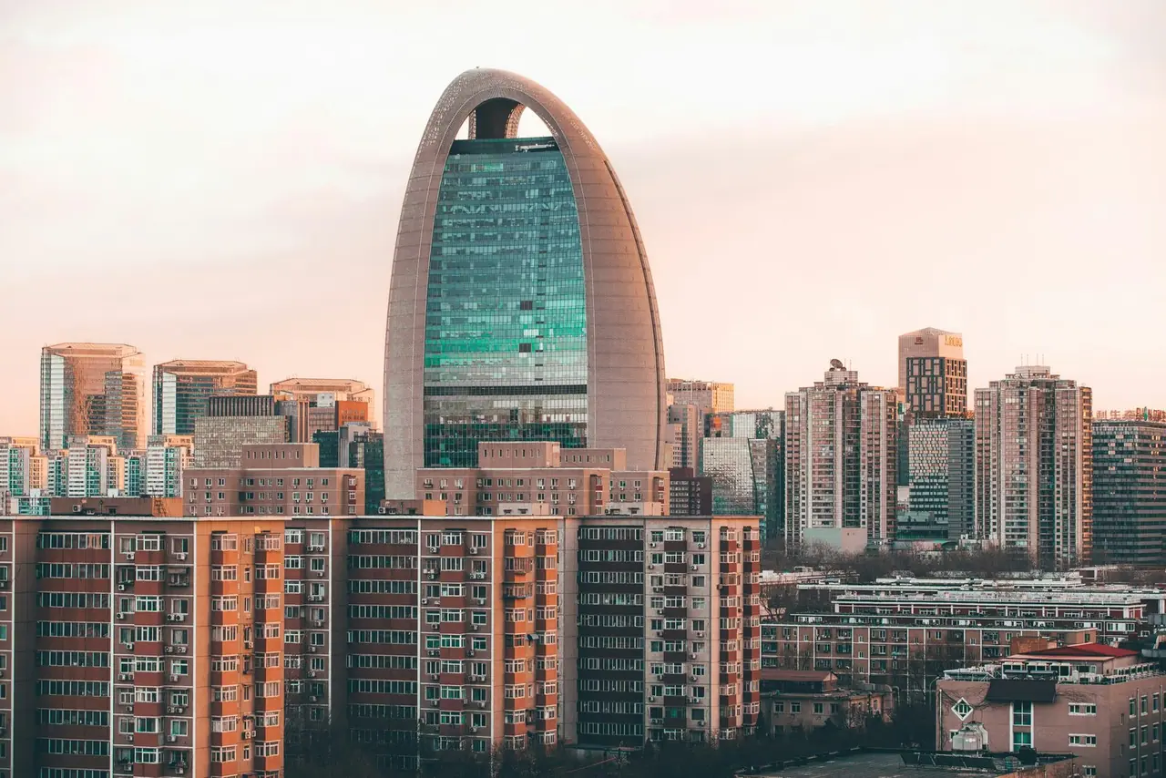 Sanlitun and Guomao business districts in Beijing